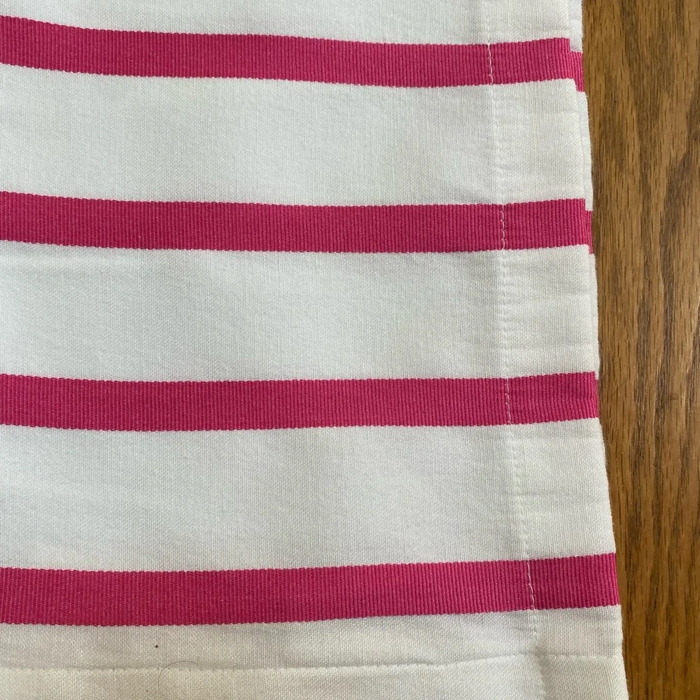 Kate Spade New York Shower Curtain Hot Pink White Stripes Harbour Stripe Barbie